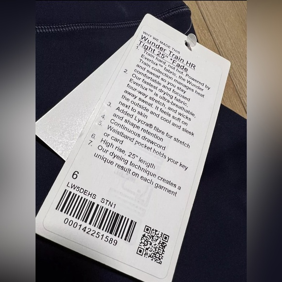 ☁️ NWT Lululemon Wunder Train High Rise Tight ☁️ - Picture 4 of 4